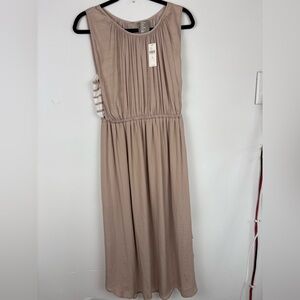 Anthropologie Taupe Midi Dress